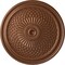 Ekena Millwork Trinity Ceiling Medallion (Fits Canopies up to 3"), Hand-Painted Polished Copper, 22"OD x 1 3/4"P CM22TNPOS - alternate 1
